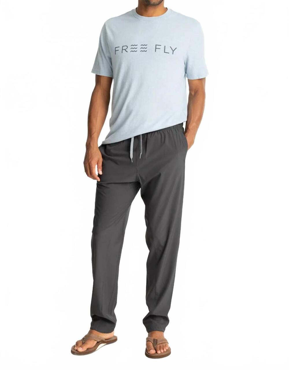 NEW FREE FLY men's breeze pant in black sand